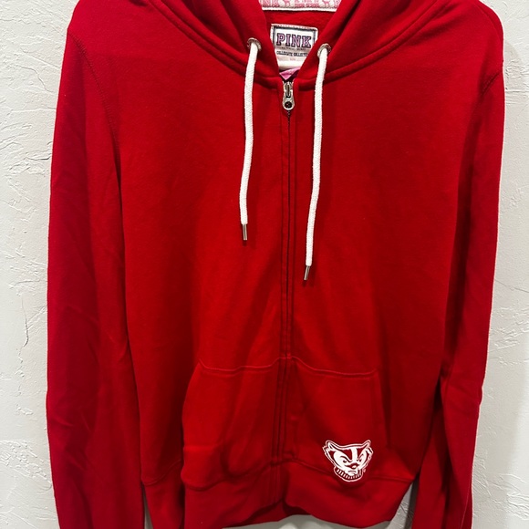PINK Victoria's Secret Red Hoodie - Picture 2 of 3